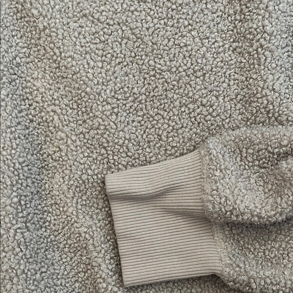 Cozy Beige Quarter-Zip Sweater - Picture 7 of 10